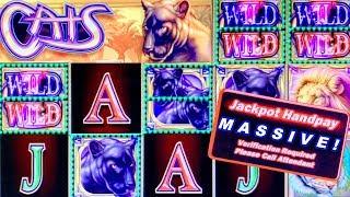 $50 HIGH LIMIT SLOT MACHINE BETS! ★ Slots ★ HANDPAY ON CATS ★ Slots ★ MASSIVE JACKPOT WIN