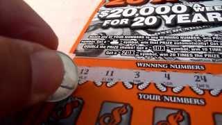 20X20 - $20,000 a week for 20 Years! - Illinois Lottery Instant Scratch Off Ticket