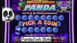 This machine was hitting from the moment I sat down⋆ Slots ⋆️Big Wins on Wicked Wheel Panda⋆ Slots ⋆
