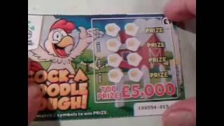 Wow!...3 Winning Scratchcards out of 4..FAST 500 and Cock a Doodle Dough!!with Moaning Pig