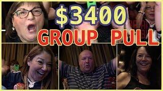 ••• Vegas Group Pull • $3400 in HIGH LIMIT •  Brian Christopher Slot Machines at Cosmo Las Vegas