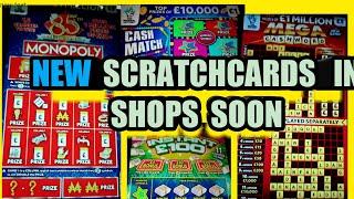 New Scratchcard.NEW £5 CASHWORD.with a £1 MILLION  JACKPOT. & NEW £100 Loaded..NEW MONOPOLY..MATCH 3