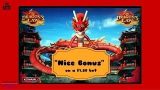 Konami - Dragon's Law : Bonus on a $1.80 bet