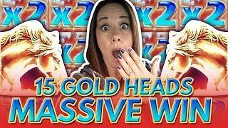 ★ Slots ★ 15 GOLD HEADS COLLECTED ★ Slots ★ MASSIVE WIN ★ Slots ★ NOT ONCE - BUT TWICE ★ Slots ★
