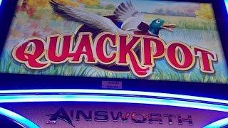 *NEW GAME*(AINSWORTH) "QUACKPOT"MAXBET OVER ^100X MY BET^ LOTS OF RE TRIGGERS