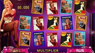 MARILYN MONROE Video Slot Casino Game with a GLAMOUR SHOT BONUS