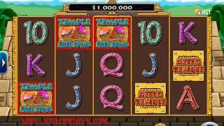 AZTEC TEMPLE Video Slot Casino Game with a "BIG WIN" FREE SPIN BONUS