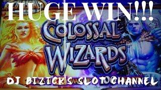 Colossal Wizards Slot Machine ~ 99 FREE SPINS ~ HUGE WIN!!! ~ WATCH NOW! • DJ BIZICK'S SLOT CHANNEL