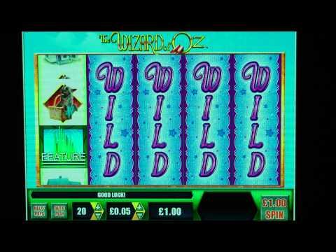 £467 MEGA BIG WIN (467 X Stake) on Wizard of Oz™ slot game at Jackpot Party®.