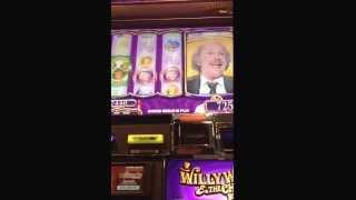 Willy wonka slot machine bonus! Free spins.