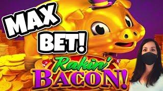 We've Seriously GONE CRAZY!  MAX BET BONUS on Rakin' Bacon Slot Machine * AGS Slot | Casino Countess