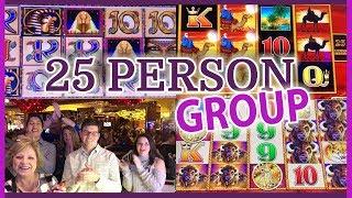 • $5,000 Group Slot Pull with 25 Fans! • • Cosmopolitan Casino •  Slot Machine Pokies w Brian C