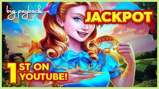 1st JACKPOT ON YOUTUBE!! for Lucky Tea Party Slot - AWESOME!