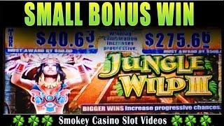 Jungle Wild 3 Slot Machine Bonus Win - WMS