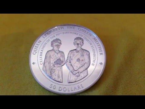 Royal Mint Fiji 1996 1kg Queen Mother Silver Coin