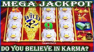 • MEGA JACKPOT • DO YOU BELIEVE IN KARMA? GOOD DEED PAYS OFF! GOLD BONANZA SLOT MACHINE