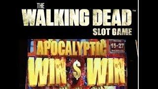MAX BET- The WALKING DEAD slot machine HUGE BIG WIN!