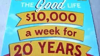 $10,000 a week for 20 YEARS - $10 Illinois Instant Lottery - The Good Life