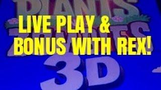 PLANTS VS ZOMBIES SLOT MACHINE-LIVE PLAY-WITH REX