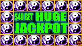 WOW THIS RETRIGGERS SAVED US! HUGE JACKPOT ON $40 BET HIGH LIMIT SLOTS
