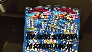 2- $5 Run the Table Connecticut Lottery Scratch off  for Diesel Scratcher & PA Scratch King PA