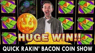 ⋆ Slots ⋆ Quick RAKIN' BACON Coin Show launches us to a great start at Blue Chip