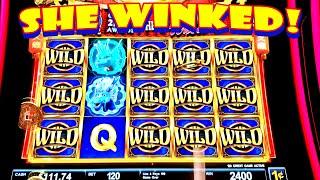 WISH FOR A BONUS!! * THE DRAGON WINKED AT ME!! -- Las Vegas Casino Slot Machine Free Games Bonus Win