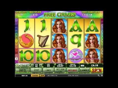 Irish Luck Slot - 23 Free Games 10x Multiplier!