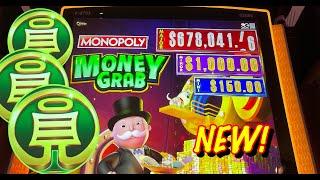 Trying out the new Monopoly Money Grab + A Handpay on Coin Combo Slot!