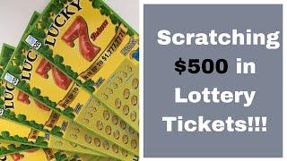 $500 In Lottery Scratch offs! Twenty Five $20 scratchcards!!