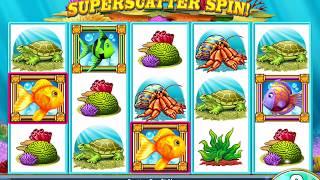 GOLD FISH Video Slot Casino Game with a SUPER SCATTER FREE SPIN BONUS