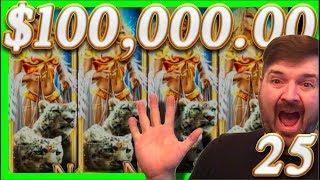 $100,000.00 In 1/2 Casino Slot Machine WINS!•25•Big Winning W/ SDGuy1234