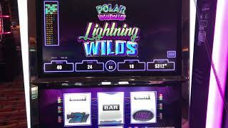 VGT Slots "Polar High Roller Electric Wilds"  Red Spin Wins Choctaw Casino, Durant