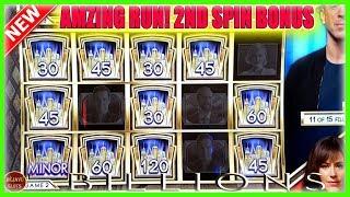 AMAZING WIN SECOND SPIN BONUS!!! BILLIONS 1ST TIME PLAYING MIGHTY CASH TRIPLE UP SLOT MACHINE