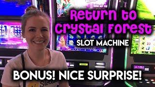 SURPRISE WIN! Return to Crystal Forest Slot Machine! BONUS!