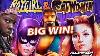 BATGIRL & CATWOMAN AND FRIENDS! - **BIG WIN** - Slot Machine Bonus