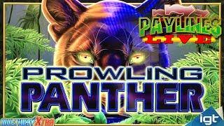 LIVE PLAY - BIG WINS ON PROWLING PANTHER - IGT SLOT MACHINE - SLOT MUSEUM