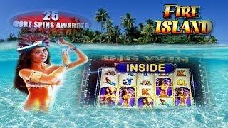 WMS  Fire Island - *Big Win* +RETRIGGER!! - Slot Machine Bonus