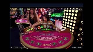 Live Online Blackjack #3. £300 starting stack with 7 minutes play...