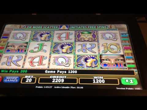 Cleopatra 2 hand pay line hit jackpot $20 high limit slot m