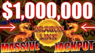 Massive Jackpots Playing $1,000,000 High Limit Dragon Link!