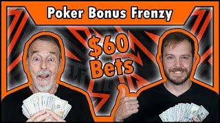 $60 Bets + 1st HAND Video Poker Bonus - Matt vs. Steve: Who Will Win? • The Jackpot Gents