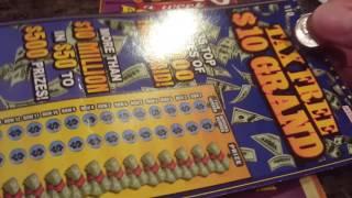 HOOSIER LOTTERY $5,000 WEEK FOR LIFE $10 SCRATCHCARD.