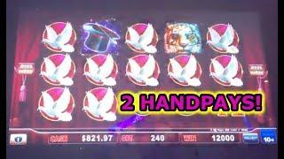 2 HANDPAYS: HIGH LIMIT HOLD ONTO YOUR HAT SLOT.