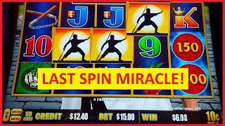 LAST SPIN MIRACLE! NEW Lightning Dollar Link Kung Fu Master Slot!