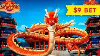 Dragon's Law Slot - BIG WIN BONUS - $9 MAX BET!