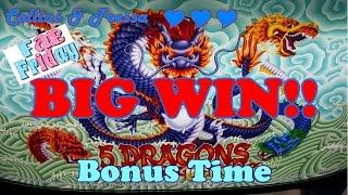 •FAB FRIDAY• **BIG WIN** 5 Dragons Deluxe • Slot Machine Bonus