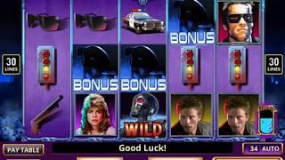 THE TERMINATOR Video Slot Casino Game with a "BIG WIN" CRUSHER BONUS