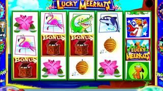 LUCKY MEERKATS Video Slot Casino Game with a "HUGE WIN" MEERKAT BONUS