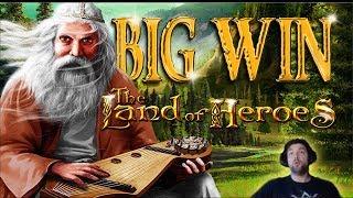 BIG WIN on The Land of Heroes - Bally Wulff Slot - 2€ BET!